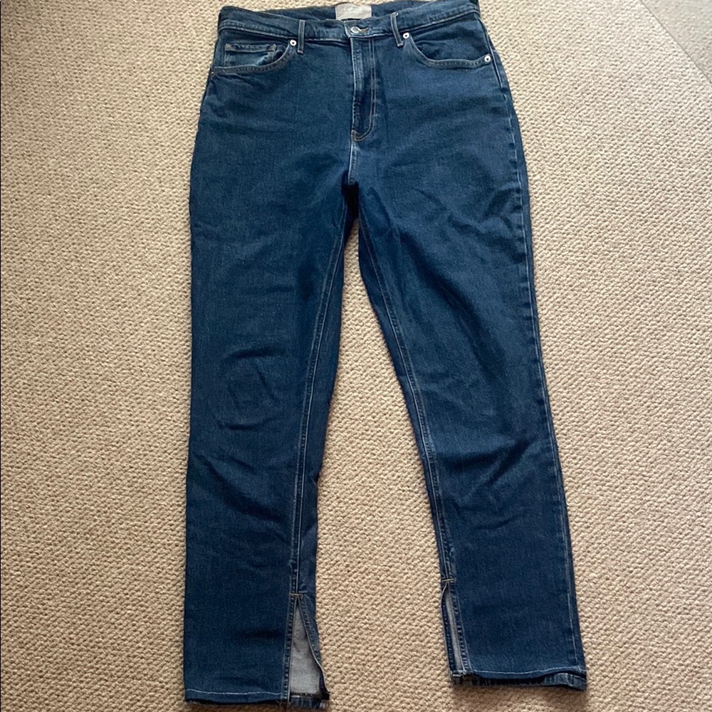Everlane organic cotton split hem jeans